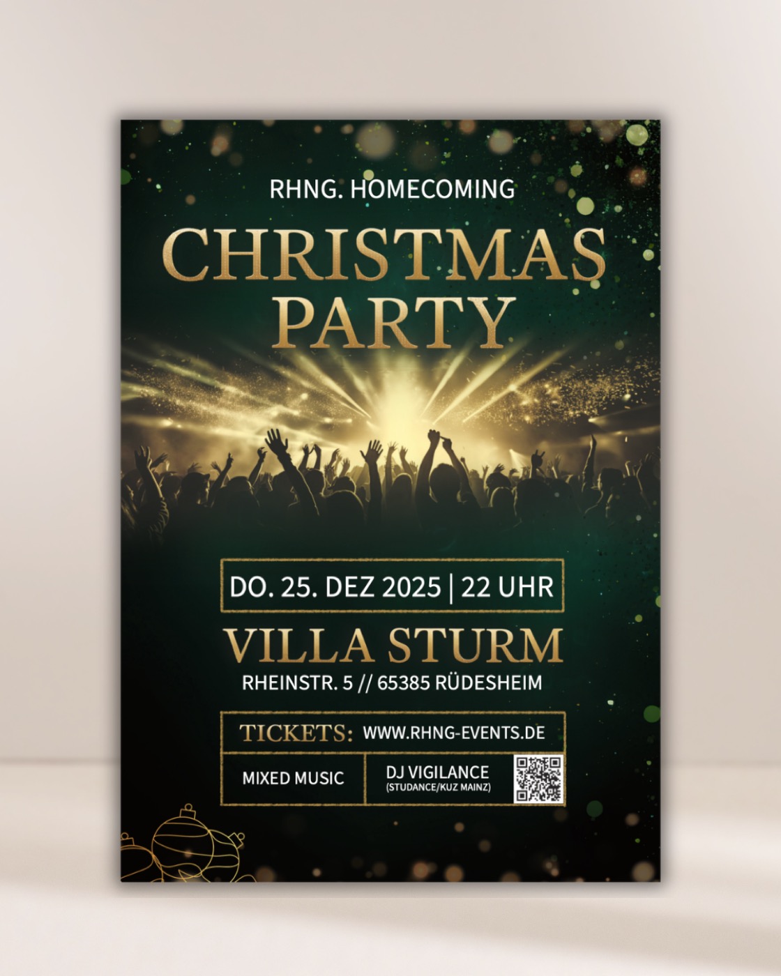 Christmas Party Plakat-Mockup