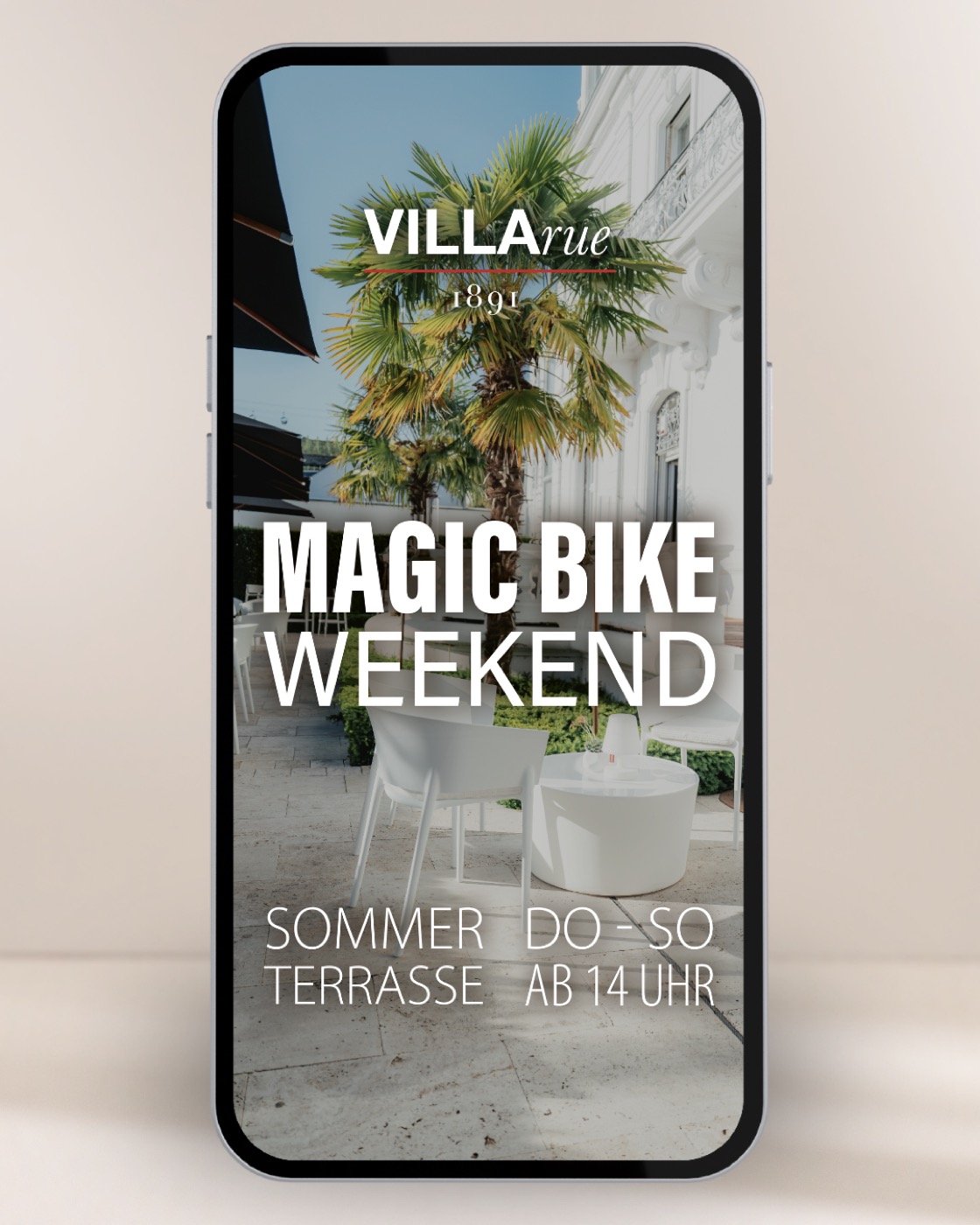 Magic Bike Weekend Handy-Mockup